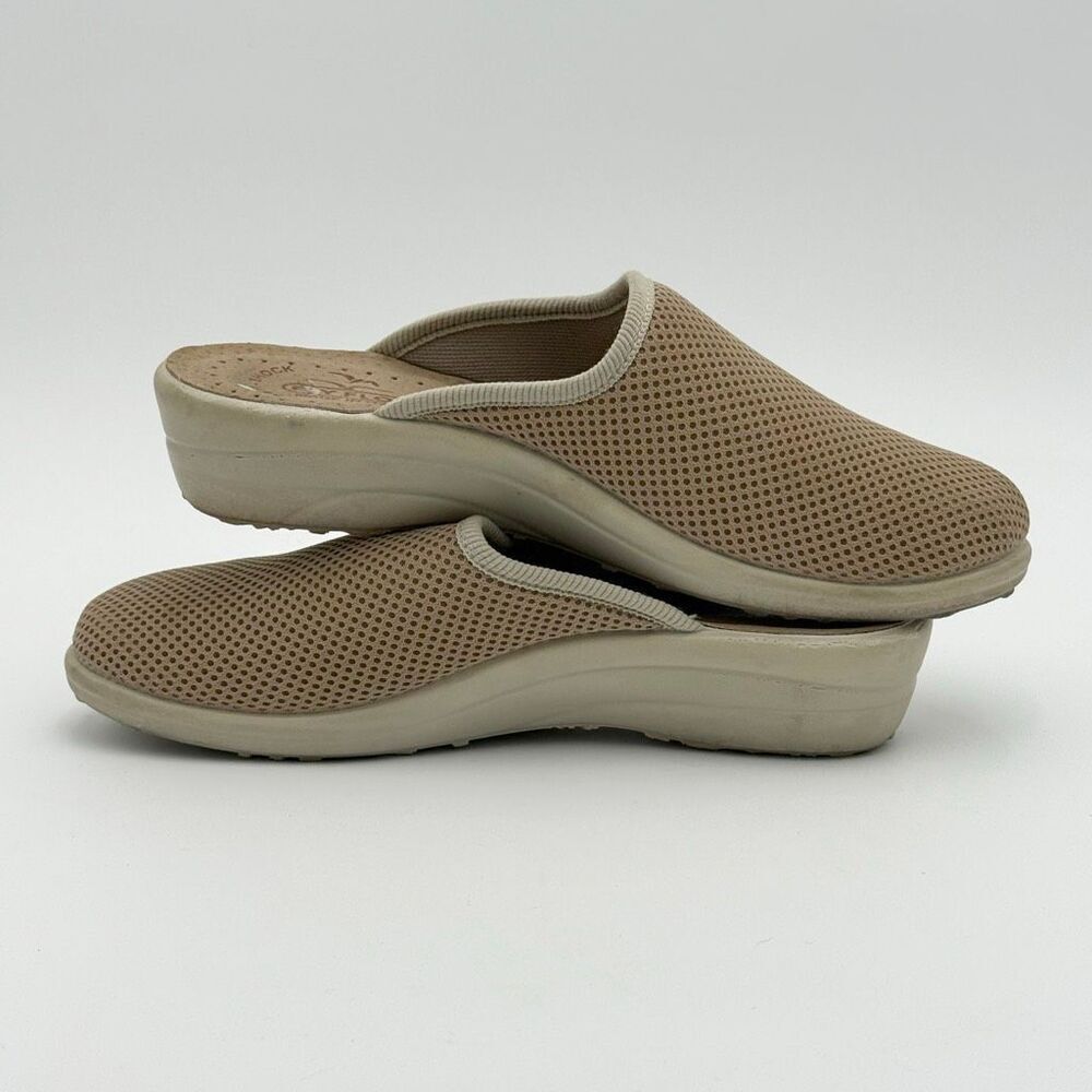 Fly Flot Womens Beige Slip-On Mule Shoes Cloth Slippers - US Size 8-8.5 / EU 39 - Picture 7 of 11